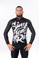 HOLOKOLO Cyklistický dres s dlhým rukávom zimný - STREETBEAT WINTER - biela/čierna