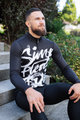 HOLOKOLO Cyklistický dres s dlhým rukávom zimný - STREETBEAT WINTER - biela/čierna