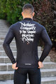 HOLOKOLO Cyklistický dres s dlhým rukávom zimný - STREETBEAT WINTER - biela/čierna