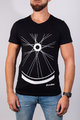 NU. BY HOLOKOLO Cyklistické tričko s krátkym rukávom - RIDE THIS WAY II. - čierna