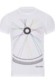 NU. BY HOLOKOLO Cyklistické tričko s krátkym rukávom - RIDE THIS WAY II. - biela