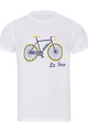NU. BY HOLOKOLO Cyklistické tričko s krátkym rukávom - LE TOUR LEMON II. - biela