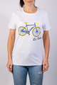 NU. BY HOLOKOLO Cyklistické tričko s krátkym rukávom - LE TOUR LEMON II. - biela