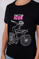 NU. BY HOLOKOLO Cyklistické tričko s krátkym rukávom - ICON LADY  - čierna