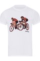 NU. BY HOLOKOLO Cyklistické tričko s krátkym rukávom - JUST US - biela
