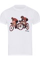 NU. BY HOLOKOLO Cyklistické tričko s krátkym rukávom - JUST US - biela