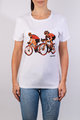 NU. BY HOLOKOLO Cyklistické tričko s krátkym rukávom - JUST US - biela