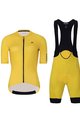 HOLOKOLO Cyklistický krátky dres a krátke nohavice - VICTORIOUS LADY - žltá