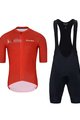 HOLOKOLO Cyklistický krátky dres a krátke nohavice - VIBES - čierna/červená
