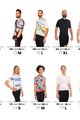 HOLOKOLO Cyklistický krátky dres a krátke nohavice - VIBES LADY - ružová/modrá/čierna
