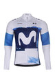BONAVELO Cyklistický dlhý dres a nohavice - MOVISTAR 2025 WINTER - modrá/čierna/biela