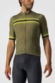 CASTELLI Cyklistický krátky dres a krátke nohavice - GRIMPEUR - zelená/čierna