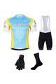 BONAVELO Cyklistický mega set - ASTANA - biela/žltá/modrá/čierna