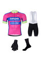 BONAVELO Cyklistický mega set - LAMPRE - biela/ružová/čierna
