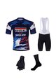 BONAVELO Cyklistický mega set - SOUDAL-QUICKSTEP 25 - čierna/modrá