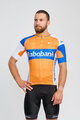 BONAVELO Cyklistický krátky dres a krátke nohavice - RABOBANK - oranžová/modrá/čierna