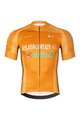 BONAVELO Cyklistický krátky dres a krátke nohavice - EUSKALTEL - EUSKADI - oranžová/čierna