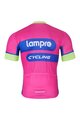 BONAVELO Cyklistický krátky dres a krátke nohavice - LAMPRE - ružová/čierna