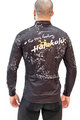 HOLOKOLO Cyklistická zateplená bunda - GRAFFITI - čierna