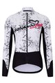 HOLOKOLO Cyklistická zateplená bunda - GRAFFITI LADY - čierna/biela