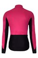 HOLOKOLO Cyklistická zimná bunda a nohavice - CLASSIC LADY - čierna/ružová