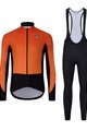 HOLOKOLO Cyklistická zimná bunda a nohavice - CLASSIC - oranžová/čierna