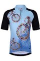 HOLOKOLO Cyklistický krátky dres a krátke nohavice - RIDERS KIDS - čierna/modrá/viacfarebná