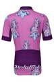 HOLOKOLO Cyklistický krátky dres a krátke nohavice - UNICORNS - fialová/čierna