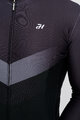 HOLOKOLO Cyklistický dres s dlhým rukávom zimný - ARROW WINTER - čierna/šedá