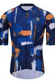 HOLOKOLO Cyklistický krátky dres a krátke nohavice - STROKES  - oranžová/čierna/modrá