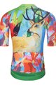 HOLOKOLO Cyklistický krátky dres a krátke nohavice - DEER - viacfarebná/žltá/zelená