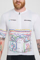 HOLOKOLO Cyklistický dres s krátkym rukávom - MAAPPI II. ELITE - biela/viacfarebná