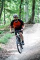 HOLOKOLO Cyklistický MTB dres a nohavice - DUSK MTB - oranžová/čierna