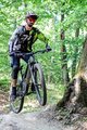 HOLOKOLO Cyklistický MTB dres a nohavice - TYRE MTB LONG - šedá/zelená/čierna