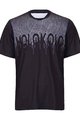 HOLOKOLO Cyklistický dres s krátkym rukávom - FORCE MTB - čierna/biela