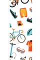 NU. BY HOLOKOLO Cyklistické tričko s krátkym rukávom - PEDAL BY PEDAL - viacfarebná/biela