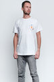 NU. BY HOLOKOLO Cyklistické tričko s krátkym rukávom - PEDAL BY PEDAL - biela/viacfarebná