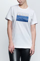 NU. BY HOLOKOLO Cyklistické tričko s krátkym rukávom - CURIOSITY - biela/modrá