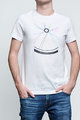 NU. BY HOLOKOLO Cyklistické tričko s krátkym rukávom - RIDE THIS WAY - viacfarebná/biela