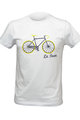 NU. BY HOLOKOLO Cyklistické tričko s krátkym rukávom - LE TOUR LEMON - biela