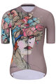 RIVANELLE BY HOLOKOLO Cyklistický krátky dres a krátke nohavice - MADAM FLOWER - zelená/viacfarebná