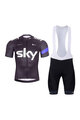 BONAVELO Cyklistický krátky dres a krátke nohavice - SKY - modrá/čierna