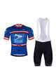BONAVELO Cyklistický krátky dres a krátke nohavice - US POSTAL - čierna/modrá