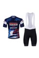 BONAVELO Cyklistický krátky dres a krátke nohavice - SOUDAL-QUICKSTEP 25 - čierna/modrá