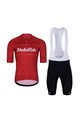 HOLOKOLO Cyklistický krátky dres a krátke nohavice - GEAR UP  - čierna/červená