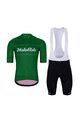 HOLOKOLO Cyklistický krátky dres a krátke nohavice - GEAR UP  - zelená/čierna