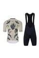HOLOKOLO Cyklistický krátky dres a krátke nohavice - CRUST  - ivory/čierna