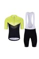 HOLOKOLO Cyklistický krátky dres a krátke nohavice - ARROW II - čierna/zelená