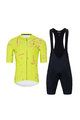 HOLOKOLO Cyklistický krátky dres a krátke nohavice - PASSION - žltá/ružová