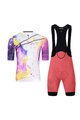 HOLOKOLO Cyklistický krátky dres a krátke nohavice - SPLASH - viacfarebná/ružová/fialová